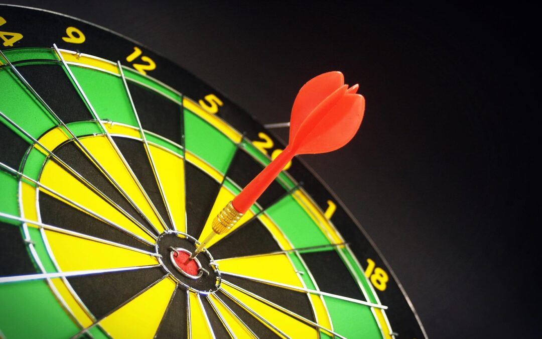 dart at the center of a target